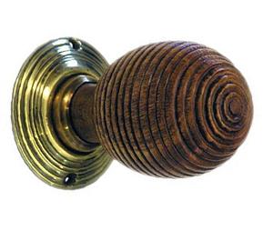 Oak Beehive Door knobs